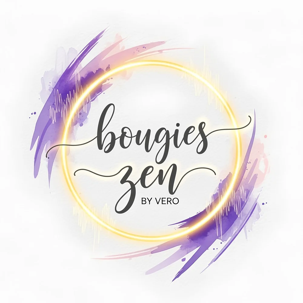 Logo aquarelle Bougies Zen by Véro